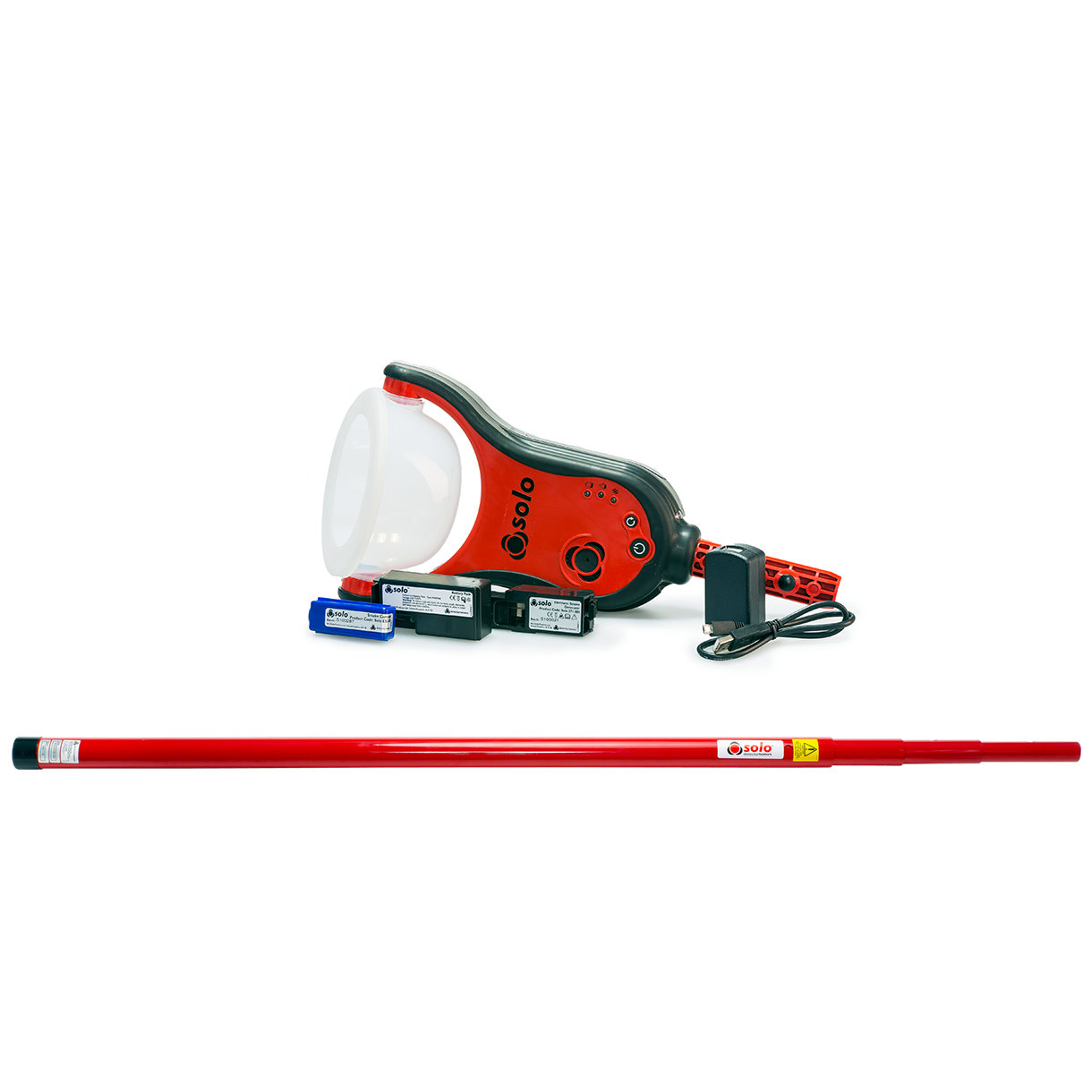 SOLO909 - Kit Testeur Electronique de Détecteur de fumée 6 Mètres - Electronic Smoke Detector Test Kit 6 Metres